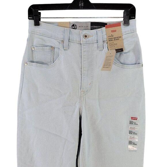 Levi's Silver Tab High-Waisted Mom Jeans Sz 27 - Picture 3 of 12